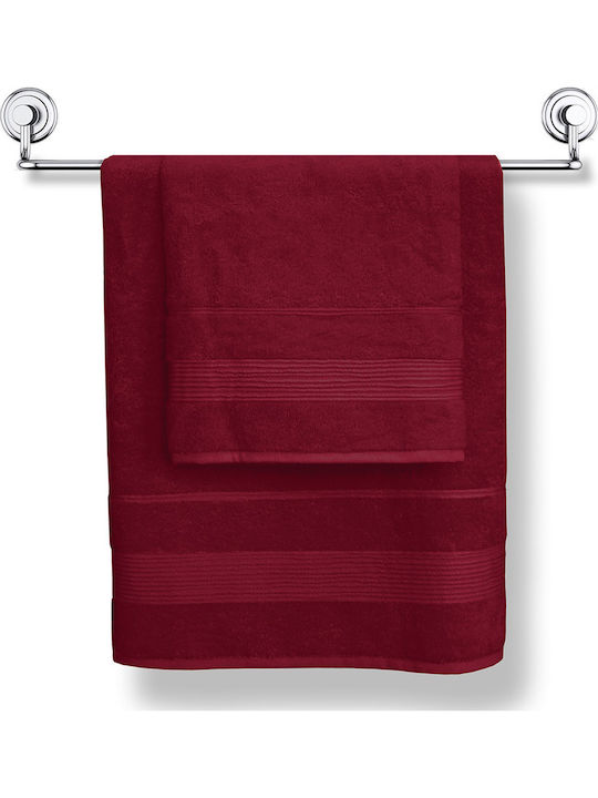 Darymex Darymex Badetuch Gesicht 50x90cm Burgundisch Gewicht 500gr/m²