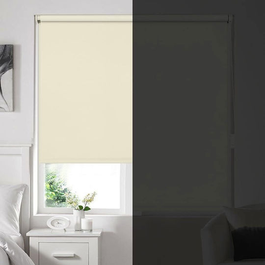 Eurohome Ρόλερ Σκίασης Ολικής Συσκότισης Μπεζ Π55xΥ160εκ.