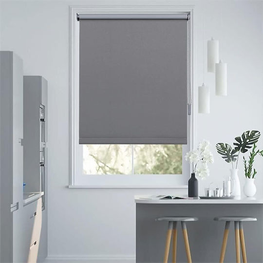Eurohome Rolete Geam De Stingere Totală Gri P40xÎ130cm