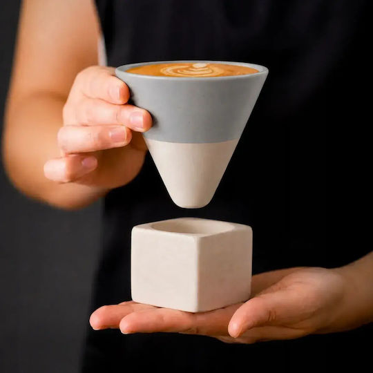 Φλιτζάνι Espresso Κεραμικό Γκρι 120ml
