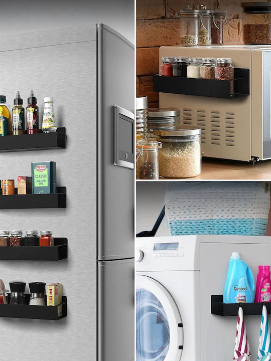 Wandmontage Inox Regal 27x8.5x7.1cm Schwarz