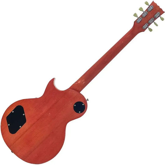 Vintage V100pu0011 Proshop Einzigartige Elektrische Gitarre Leicht Abgenutzt Magenta