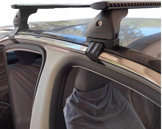 Nordrive Autodachträger Dachträger Silenzio Aluminium mit Schloss Opel Mokka Ohne parallele Dachträger 2 Stücke