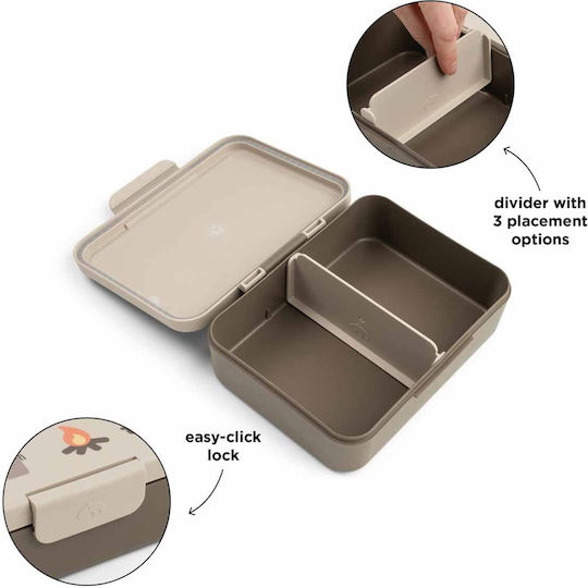 Done by Deer Tiny Trails Plastic Kids Food Container Beige