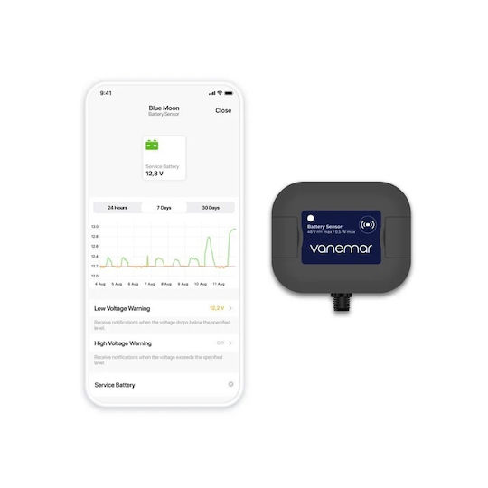 Vanemar Drahtloser Bootsensor Batterien 12V 24V 36V 48V Zigbee