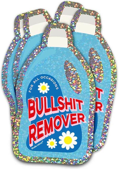 Wandsticker Vinyl Bullshit Remover Detergent 10 x 5,8 cm