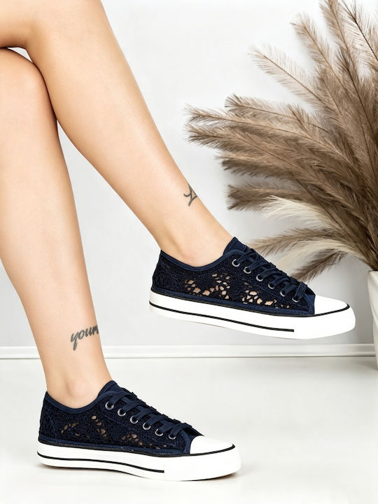 Adidași Flatforms Pentru Femei Albastru Navy