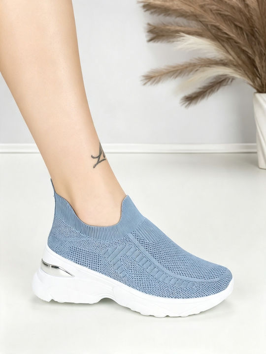 Adidași Flatforms Pentru Femei Albastru