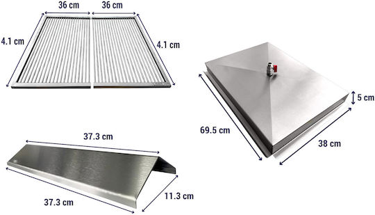 Combo Kenton Naterial 4b – Σχάρες Φλογοκρύπτες & Λιποσυλλέκτης