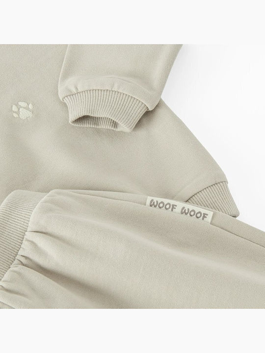 Kinder Sweatpants Set Beige