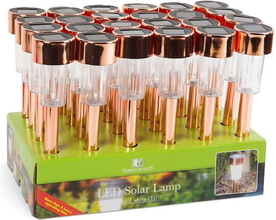 Led Solar Garden Lamp Outdoor Lighting Stake Automatic Ignition Metal Rose Gold