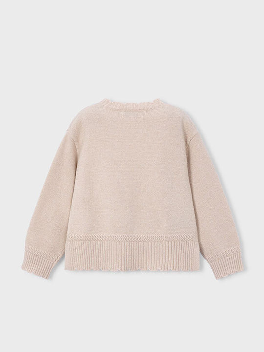 Kids Long-sleeved Brown Sweater Skour