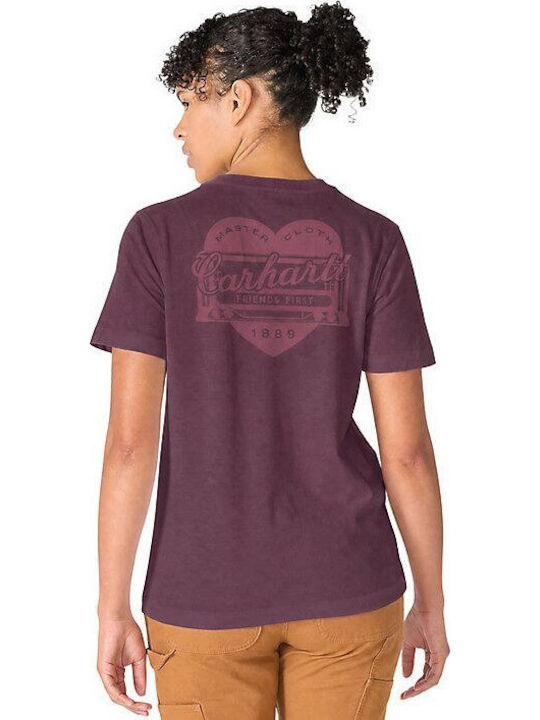 Damen T-Shirt Deep Cherrywood
