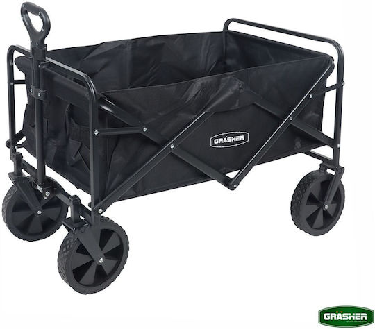 Zusammenklappbarer Gartenkarren Metallischer Vier-Rad 80lt