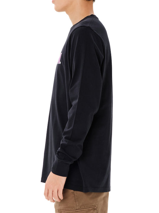 Athletic Long Sleeve Blouse Navy Blue