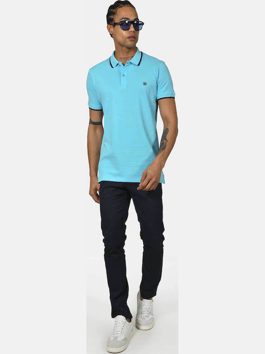 Polo Long Sleeve Turquoise Blouse