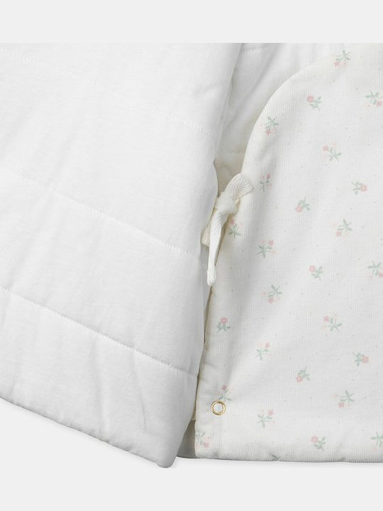 Παιδικό Casual Μπουφάν Κοντό με Επένδυση & Κουκούλα Εκρου
