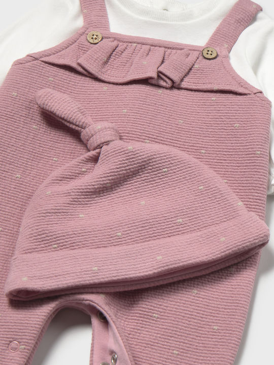 Mayoral Set Strampler mit Hosen Rosa 2 Stück