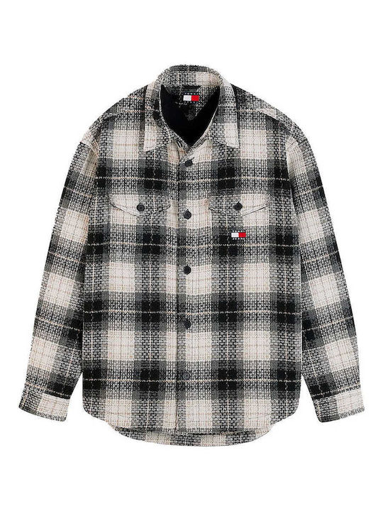 Tommy Hilfiger Langärmeliges Overshirt Geprüft Schwarz Tommy Hilfiger Langärmeliges Overshirt Geprüft Schwarz