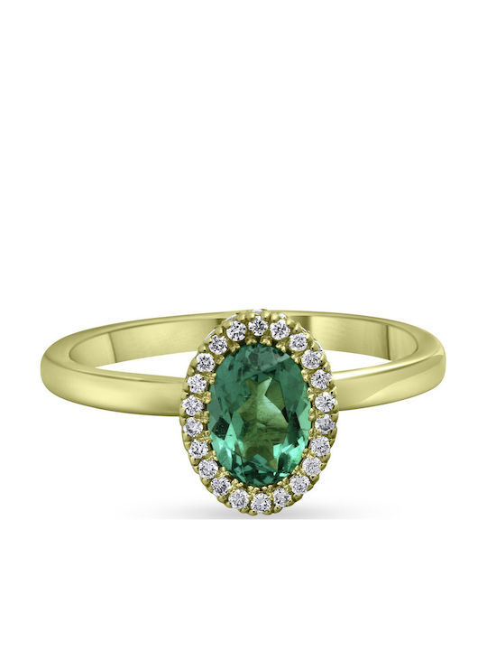 Etho Messina Women's Ring with Diamond in 14K Gold