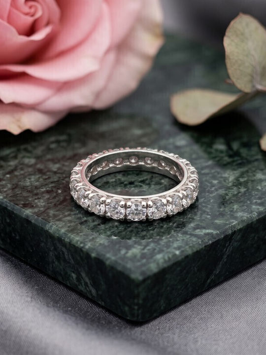 Grekas Damen Ewigkeitsring mit Zirkon aus Silber Grekas Damen Ewigkeitsring mit Zirkon aus Silber