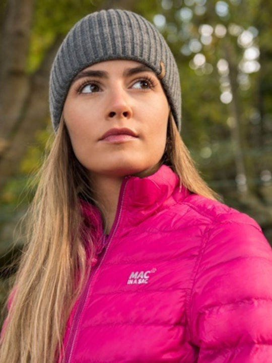 Herren Jacken Puffer Wasserdicht Beidseitig Fuchsia/Blau