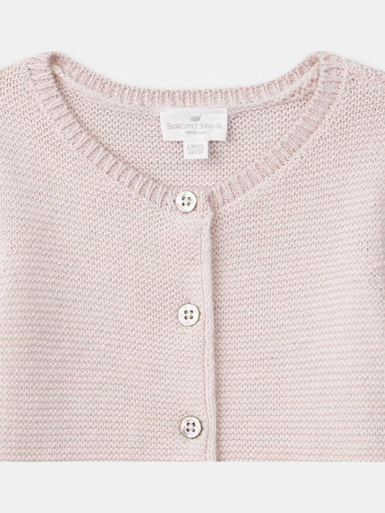 Kids Knitted Pink Cardigan