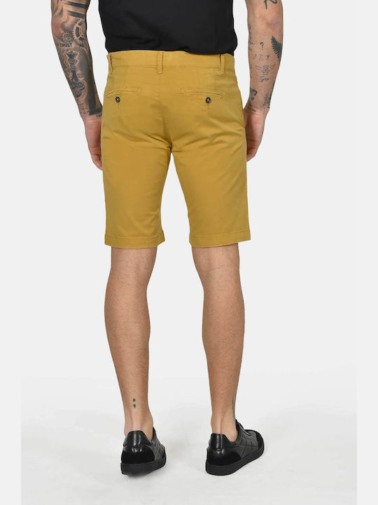 Pantaloni Scurti Barbati Chino Muștar