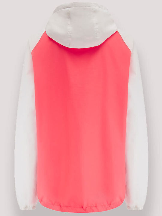 Damenjacken Parka Für Winter Weiß/Rosa