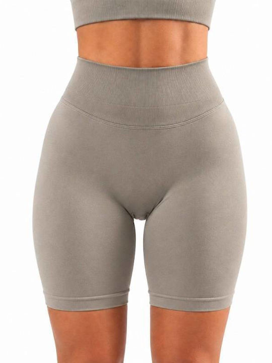 Training Women's Leggings High Waist & Push Up Beige Stone