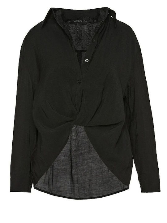 Long Sleeve Women's Shirt Black