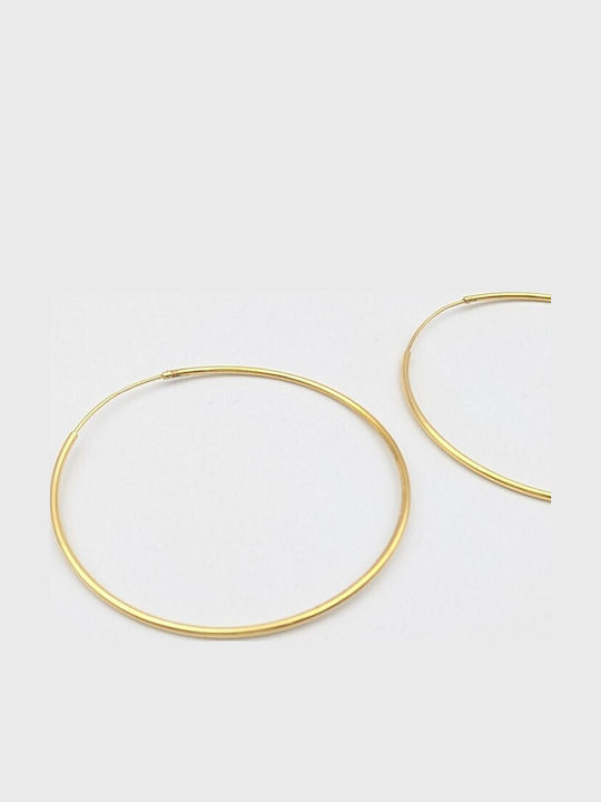 Grekas Silver Gold Plated Hoop Earrings Grekas Silver Gold Plated Hoop Earrings