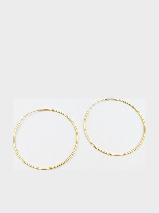 Grekas Silver Gold Plated Hoop Earrings