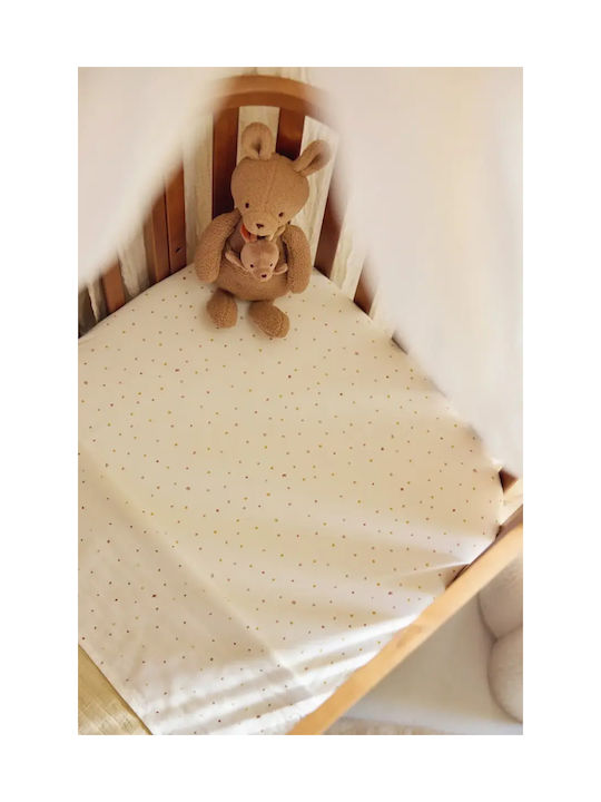 Jollein Baby Crib Flannel Fitted Sheet 75x140cm