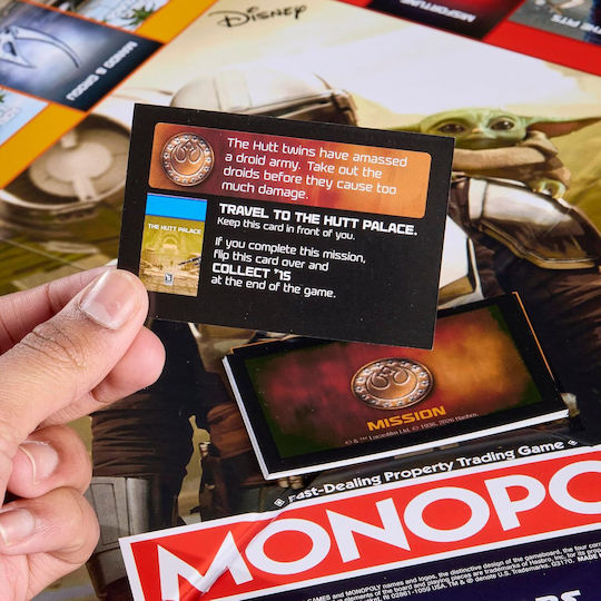 Επιτραπέζιο Παιχνίδι Monopoly Star Wars - The Mandalorian & Grogu για 2-6 Παίκτες 8+ Ετών G3170 (EN) Hasbro