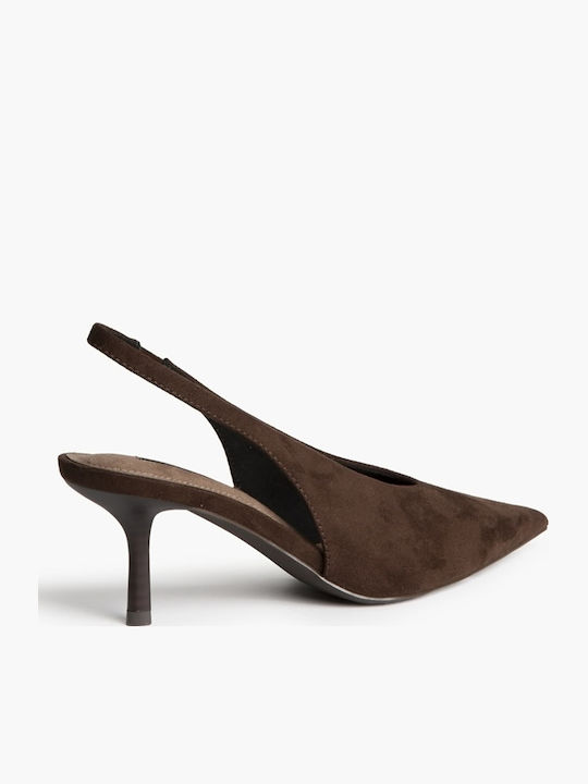 Pumps Mit Mittelhohem Braun Absatz