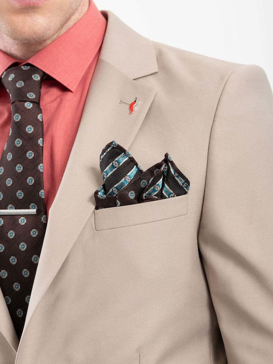 Men's Suit with Slim Fit Beige