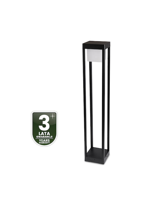 Lampa De Grădină Pentru Exterior Stâlp Led 12w 3000k 80cm Negru Quercus Lumiled