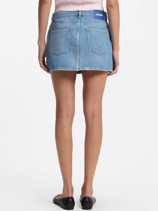 Denim Pencil Skirt Blue