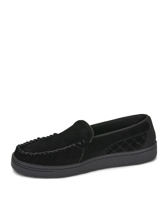 Suede Herren Mokassins in Schwarz Farbe