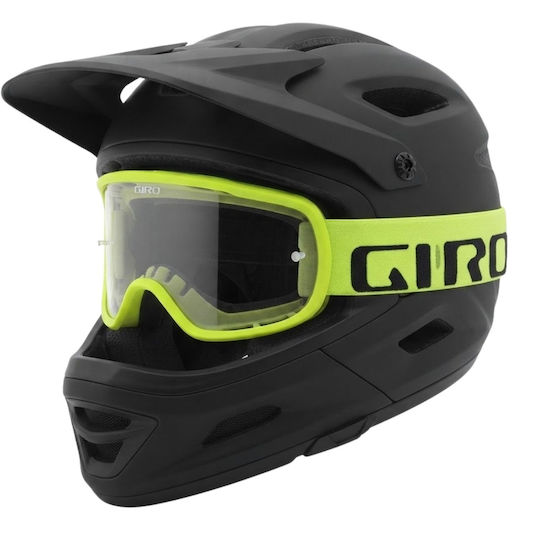 Giro Fahrradbrillen mit grünen Rahmen und transparenten Linsen