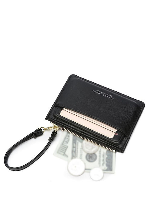 Kleines Damenbrieftasche Schwarz 19-45B Schwarz