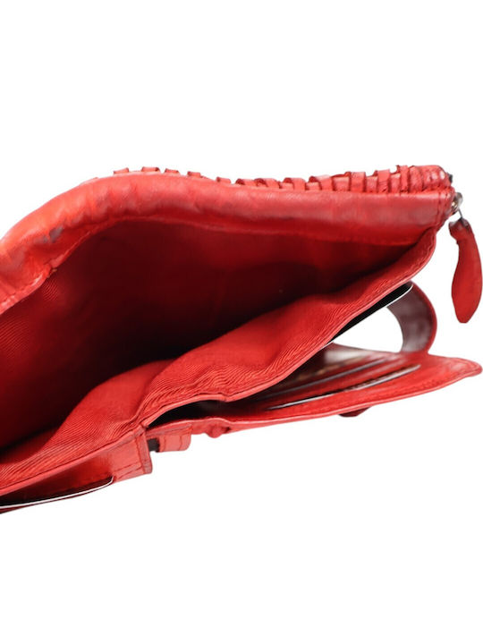 Leather Women's Wallet Red