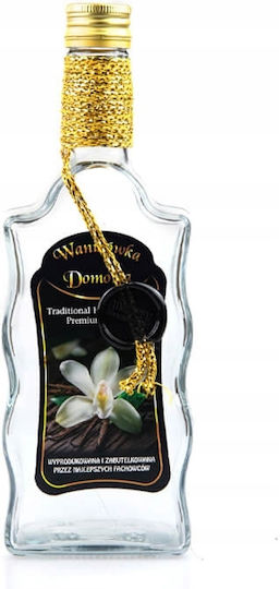 Bimberek Dekoriertes Wellen Wein-/Getränkeflaschen 500ml Selbstgemachte Vanille