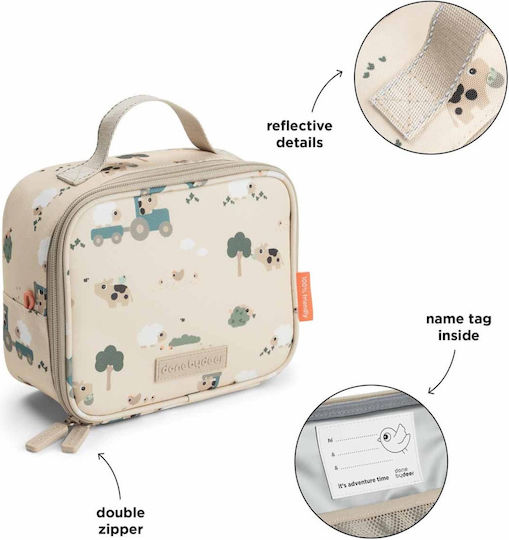 Done by Deer Kinder Lunchtasche Handtasche Isoliert 2.8 Liter Beiges