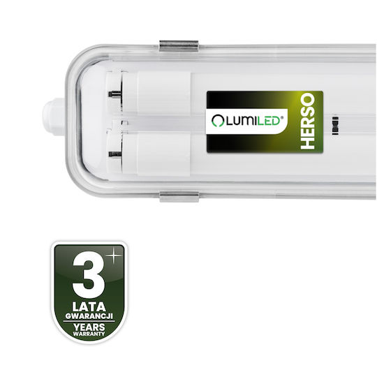 Wasserdichte LED Lampe Staubresistent 60cm 2xt8 G13 Ip65 Herso Lumiled