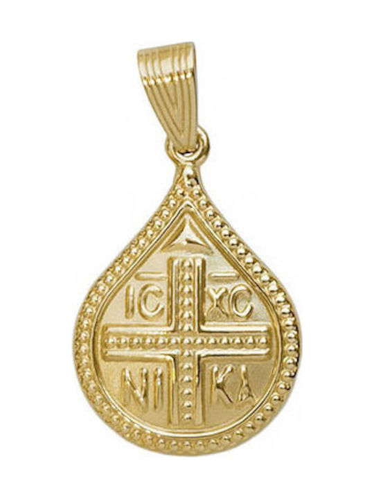 Daskalakis Pendant with Virgin Mary Gold 9K