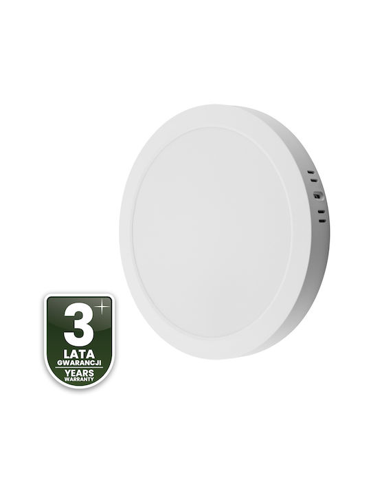 Wall Ceiling Light LED 24W Round 4000K Glow White Lumiled