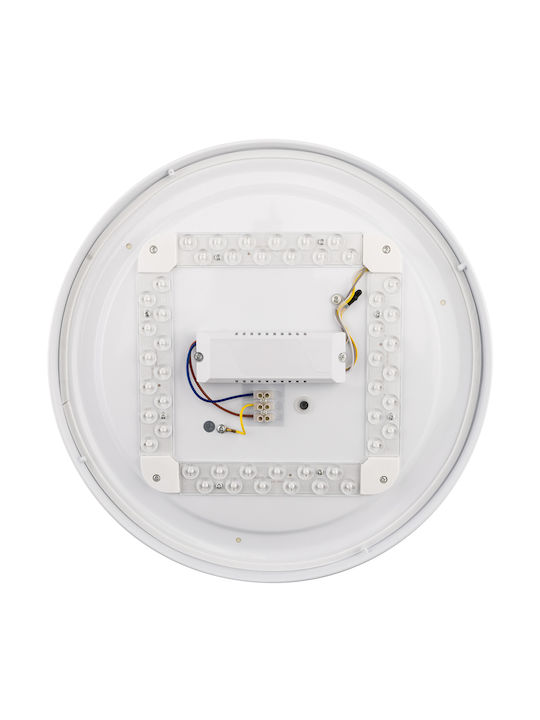Corp de Iluminat Led de Tavan și de Perete Verus 48w Cct Alb Rotund 40cm + Telecomandă Lumiled