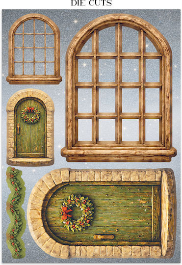Junk Journal Focus Point Decupaje Fundaluri Silent Night